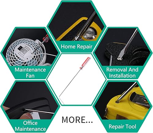 Miniatura 5 de Phillips - Destornillador largo de 8 pulgadas, destornillador de punta magnética n. 1, destornillador de cabeza cruzada de eje extra largo