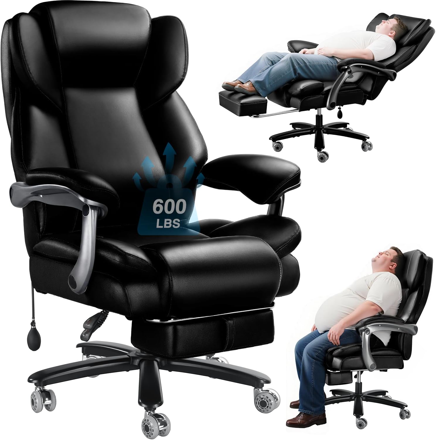 Summit Executive Reclining Office Chair with Footrest