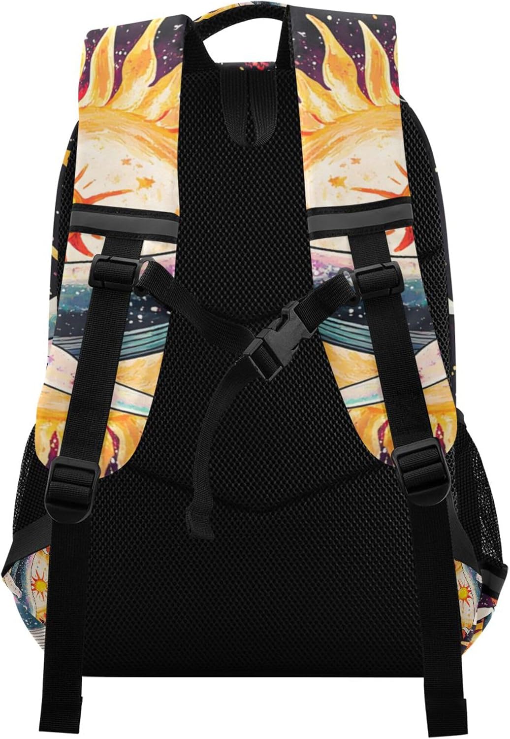 ALAZA Whale Sun Star Backpack Purse for Women Men Personalized Laptop Notebook Tablet Bag Stylish Casual Daypack, 13 14 15.6 inch image 2