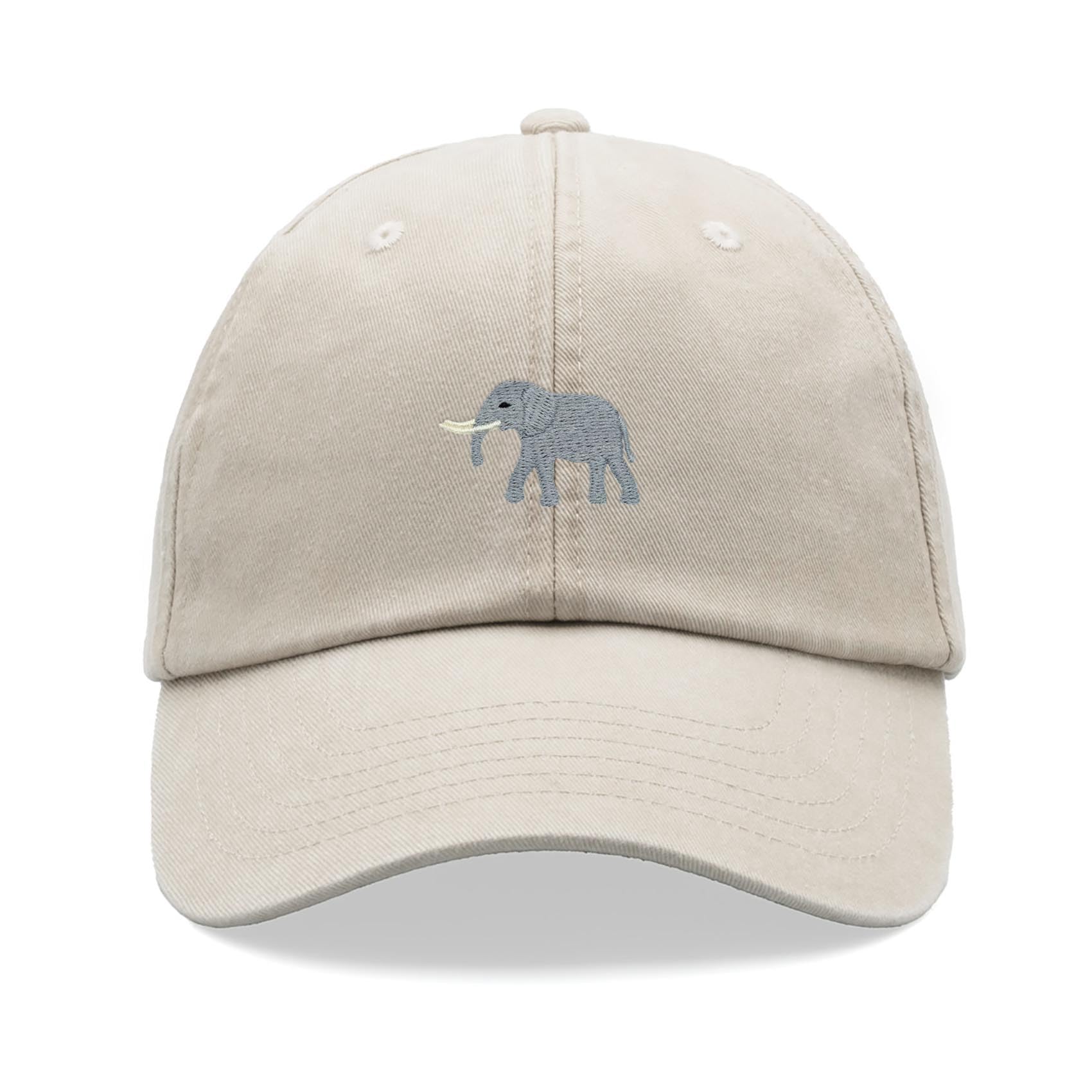 Cap Base Unisex Stone Elephant Baseball Cap Vintage Washed Dad Hat Adjustable