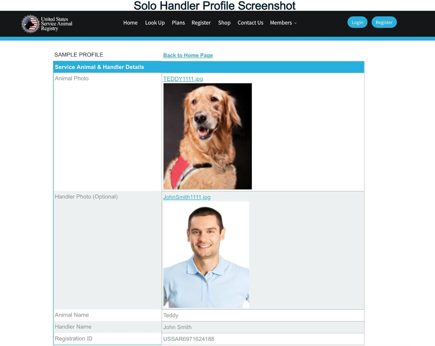 XpressID Emotional Support Animal Custom ESA Dog ID Card with Red Retractable Reel and Optional Holoseal - Registration to U.S Service Dogs Registry - QR Code & ADA Ready