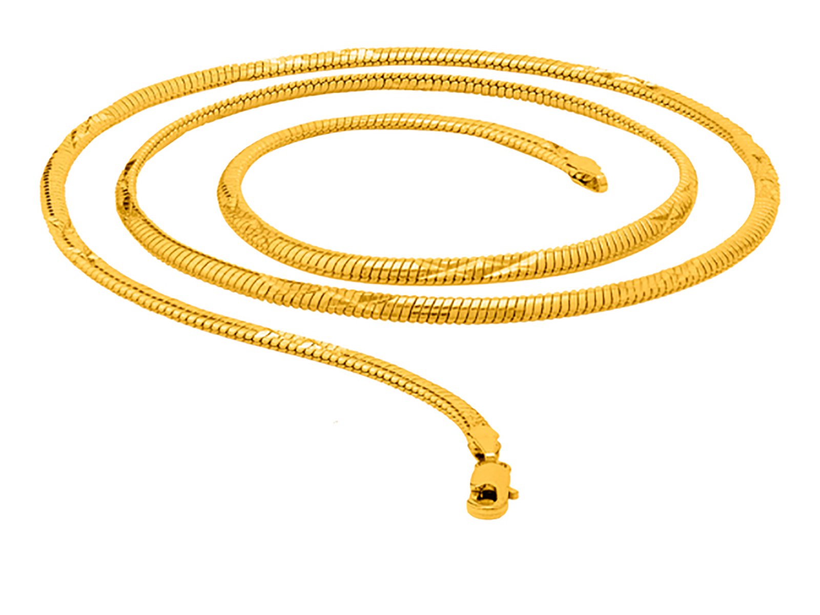 guarantee ornament house Gold-Plated Neck Chain for Men and Boys | Stylish Brass Chain with Finish | Durable Jewelry for Casual, Festive | 24 Inch-picture-21