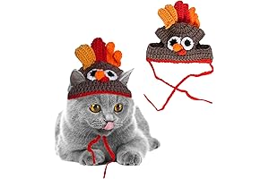 Premium Cat Thanksgiving Hat: Embellish Your Feline Friend's Holiday Merriment