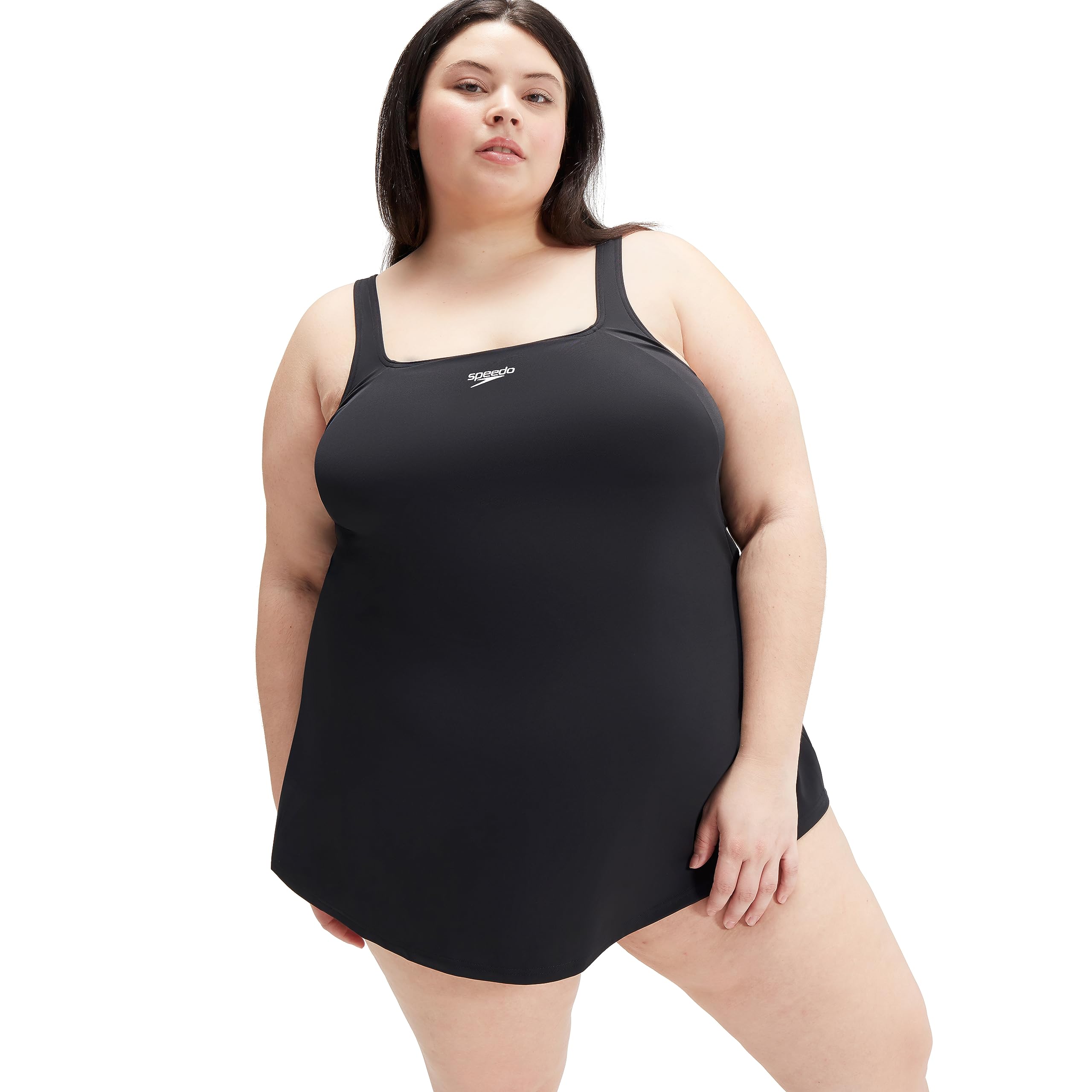 Speedo Women's Swim Dress Swimsuit | Swimwear Swimwear, Black, 40