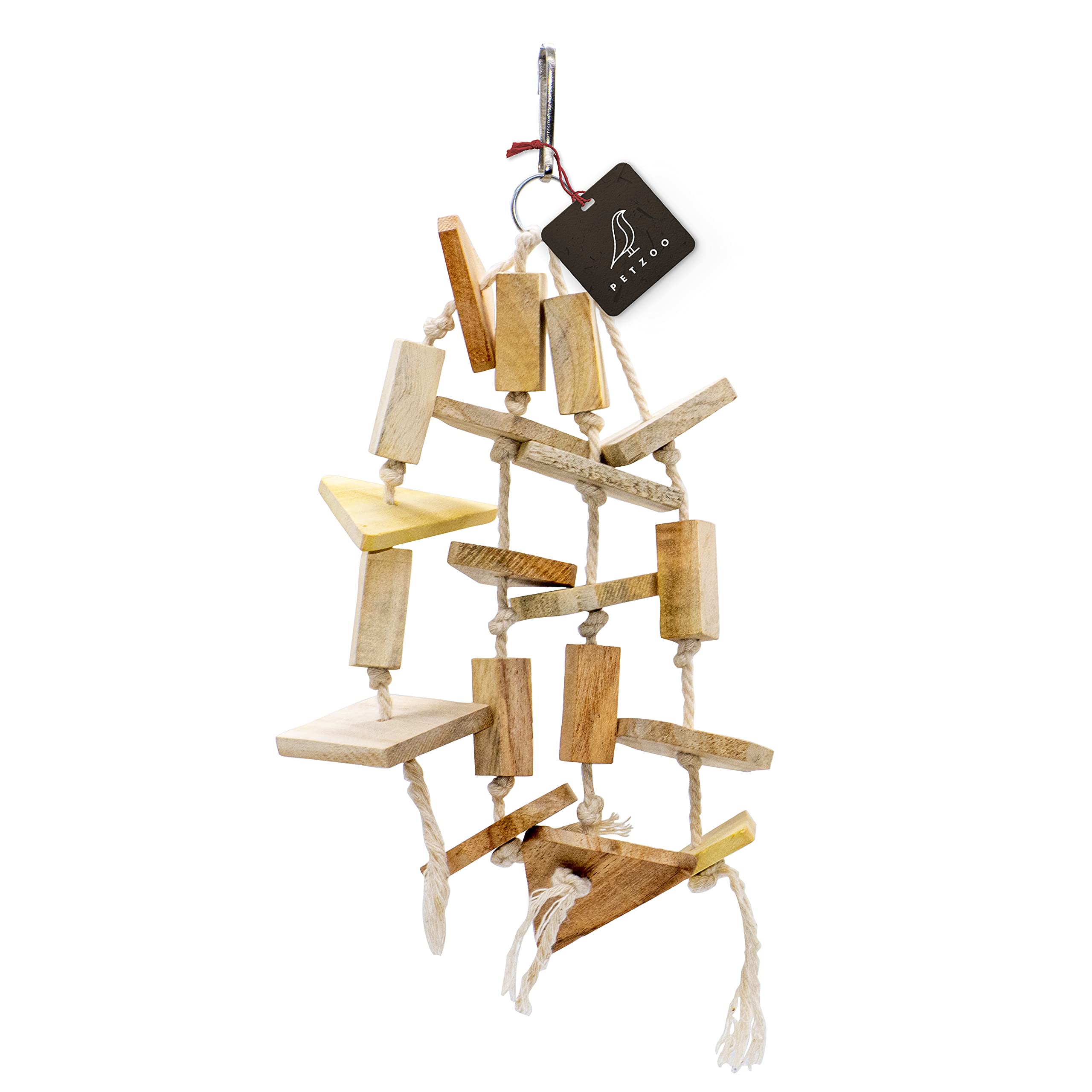 PETZOO Creative Chewable Hanging Toy for Big Birds, Macaw, African Grey, Parrot, Alexandrine, Budgies, Hamster Cage Accessories, Resting Toy & Wooden Training Aid for Bird & Parrots (B09CGJRJMP) Amazon Price History, Amazon Price Tracker