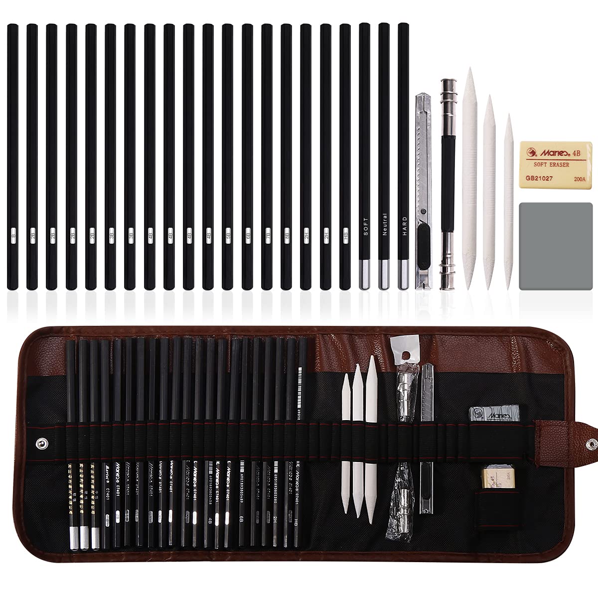 Futurekart 29 Pcs Professional Sketching & Drawing Art Tool Kit with