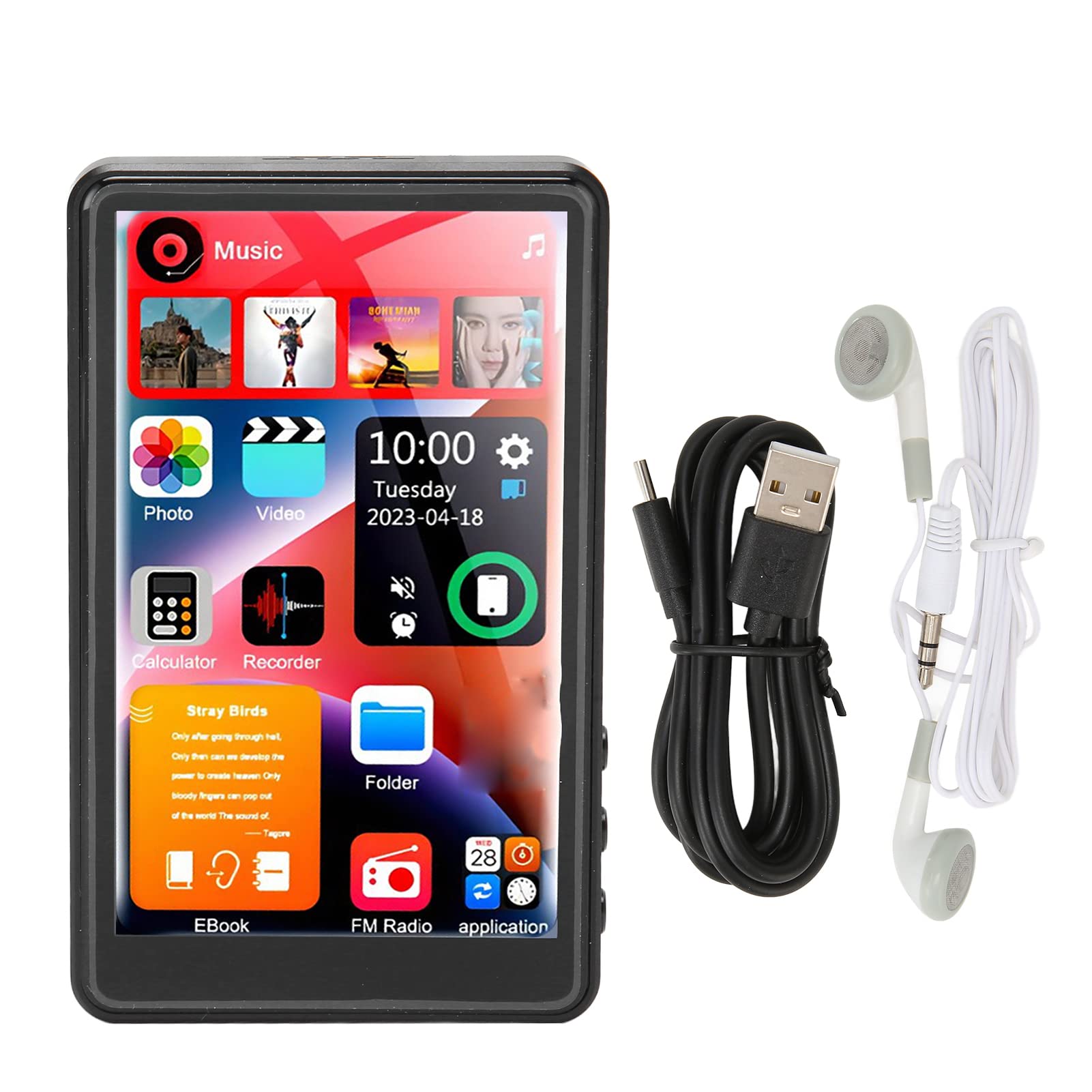 X20 Lettore Musicale MP3 Bluetooth 5.0 Touch Screen da 4,0 Pollici Lettore Audio Digitale Portatile per Amanti della Musica 16 GB/256 GB (#1)