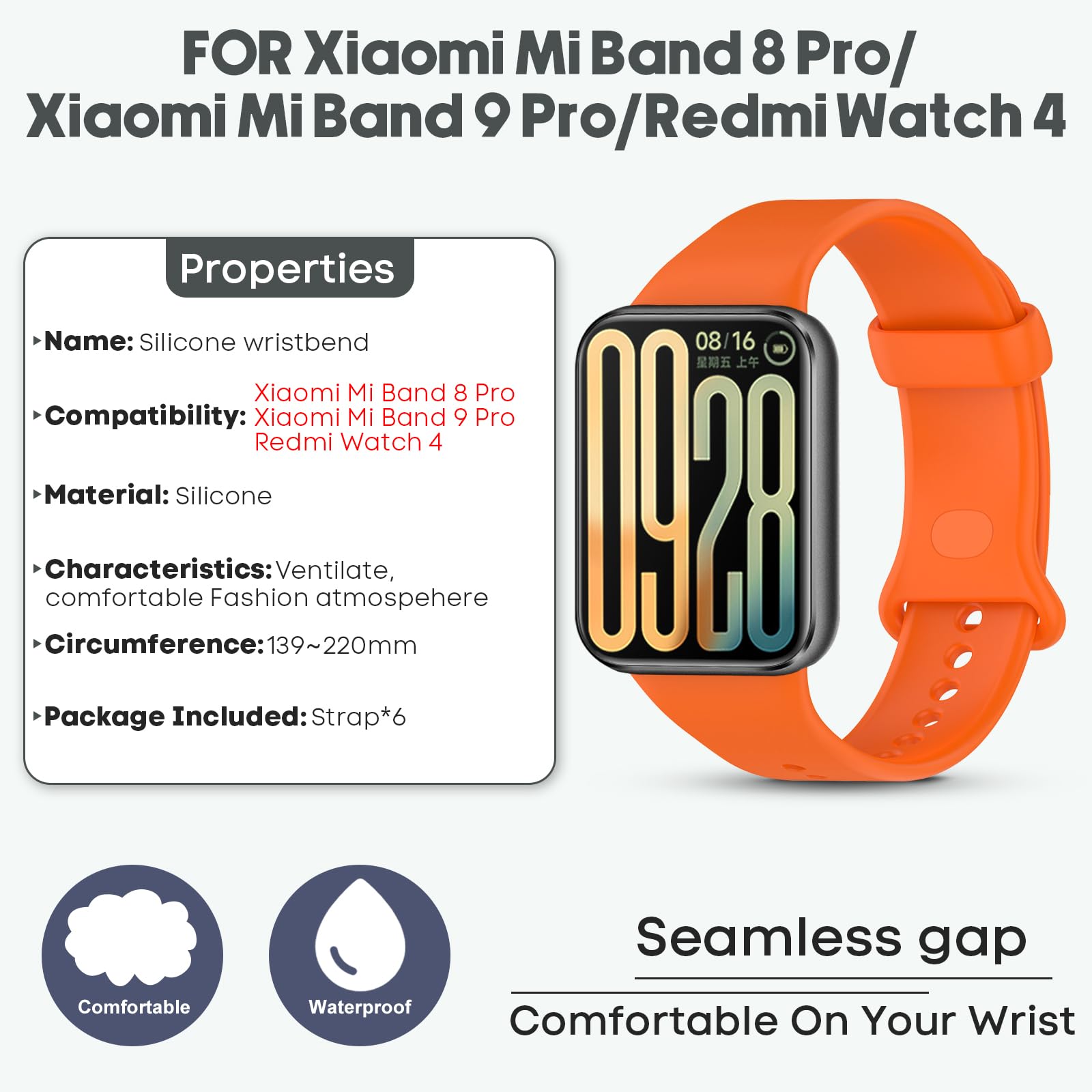 Xiaomi Mi Band 6 Metalen Schakelarmband