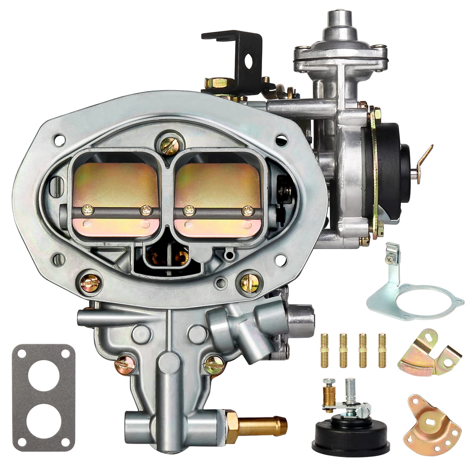 Photo 1 of 2 Barrel Carburetor for Weber DFEV 32/36 Fit for VW Bug 1976-1983 Dodge arrow sedan pickup Caravan Challenger Mazda B2600 2.0L 2.6L Engines, for Fiat 124/131 with Electrical Choke
