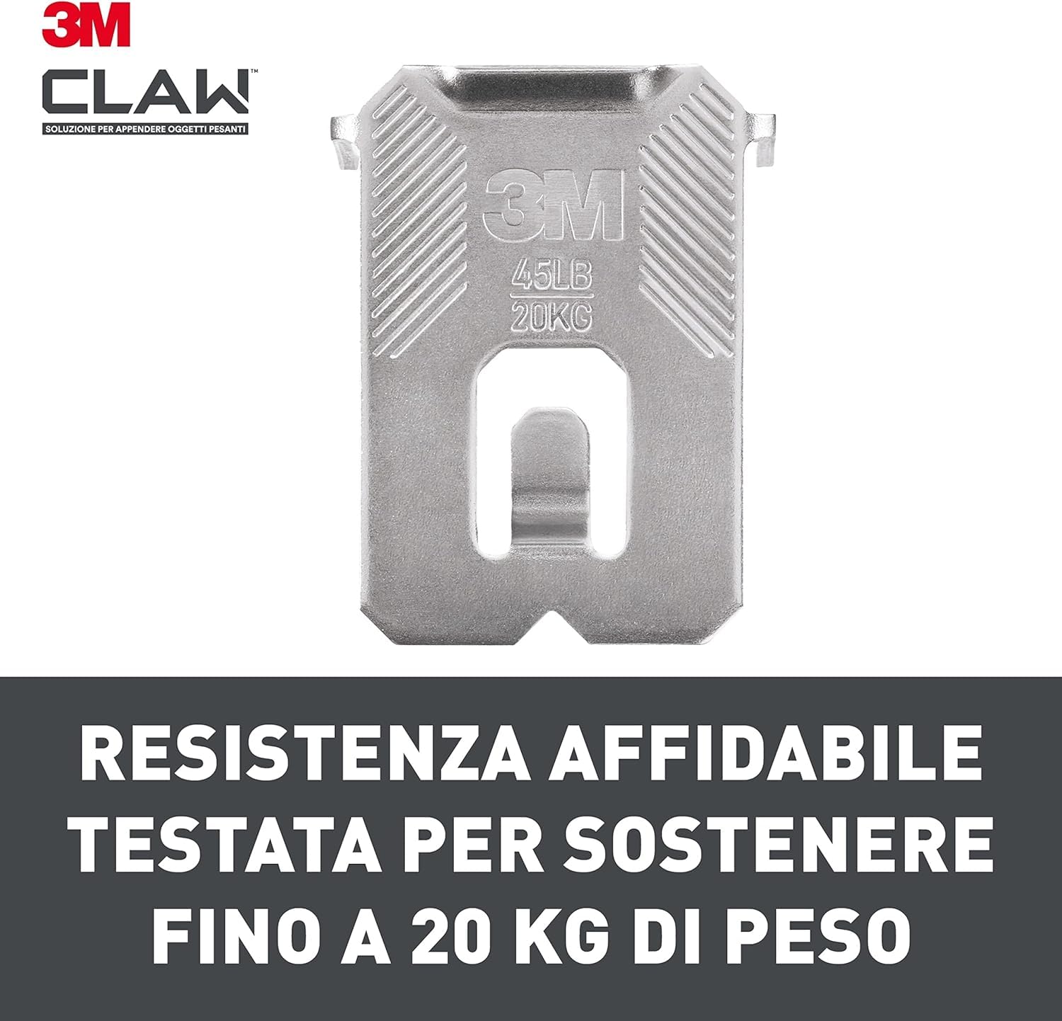 3M CLAW Ganci per Cartongesso, Confezione da 6 - Sostiene fino a 20 kg