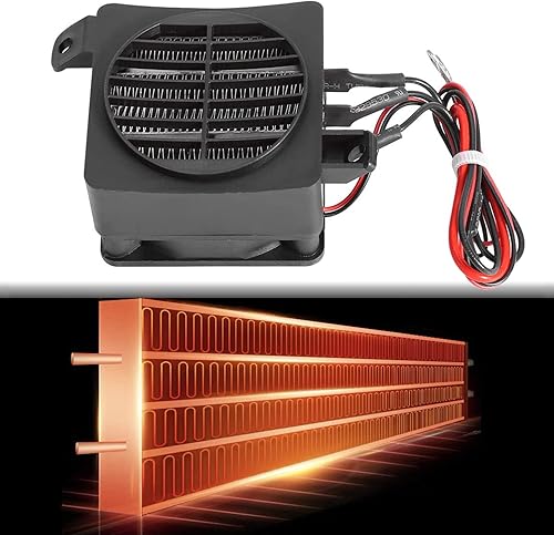 Miniatura 8 de Calentador de aire PTC ventilador, 12 V 120 W termostato calefactor con ventilador de automóvil, calentador de aire de temperatura constante,