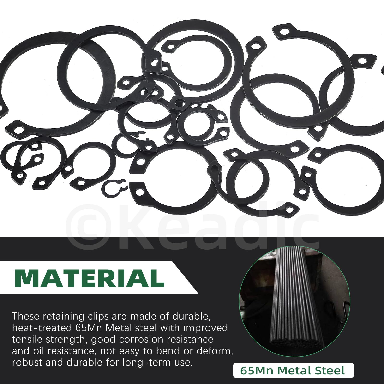 C-Clips Retaining Rings Kit - 266 Pcs Sizes M4-M28 -4 C-Clips Retaining Rings Kit - 266 Pcs Sizes M4-M28 -4