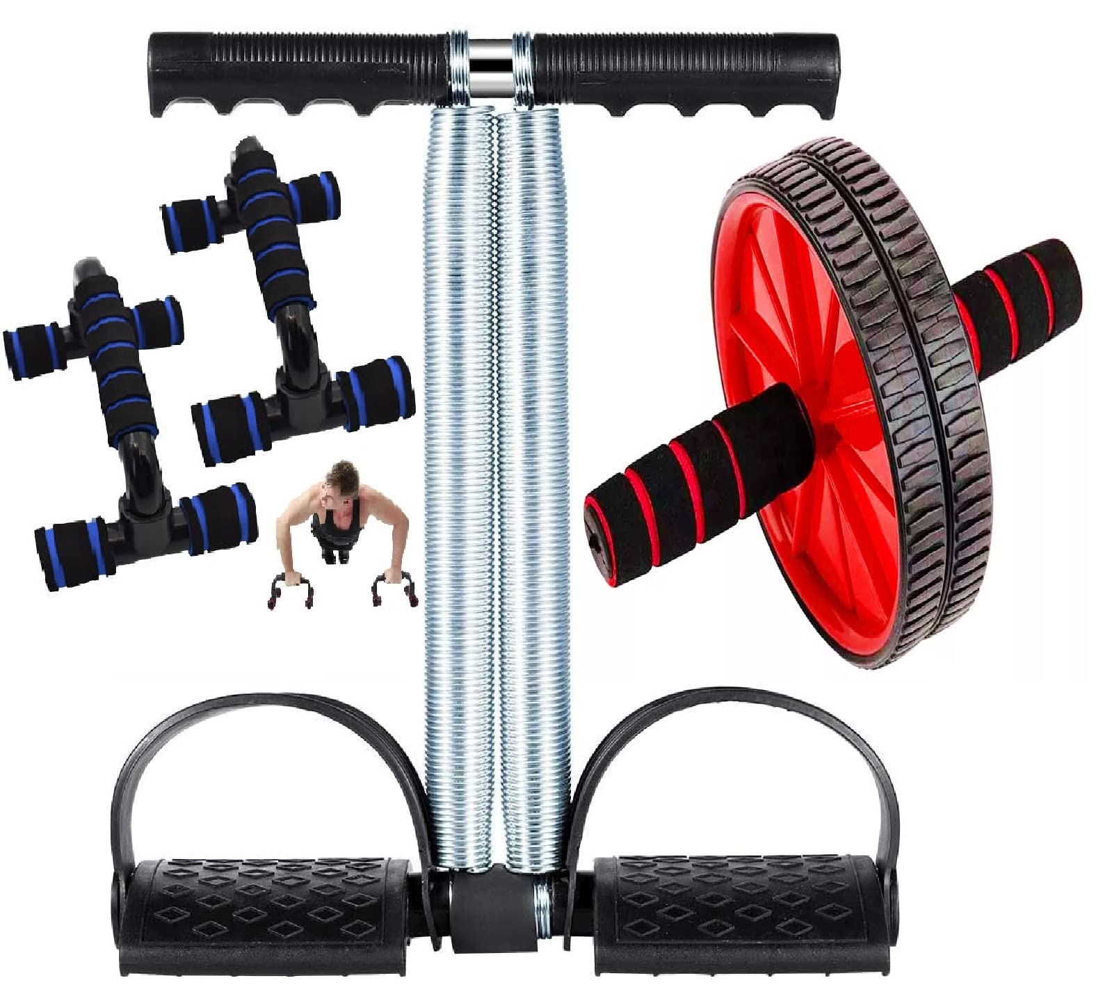 Tummy Trimmer Abs Exercise and Hot Shaper Sweat Slim Belt Combo For Toning & Fat Loss Abdominal Exerciser Fitness Home Gym Equipment For Men & Women (M) (B07T7P2BN5) Amazon Price History, Amazon Price Tracker