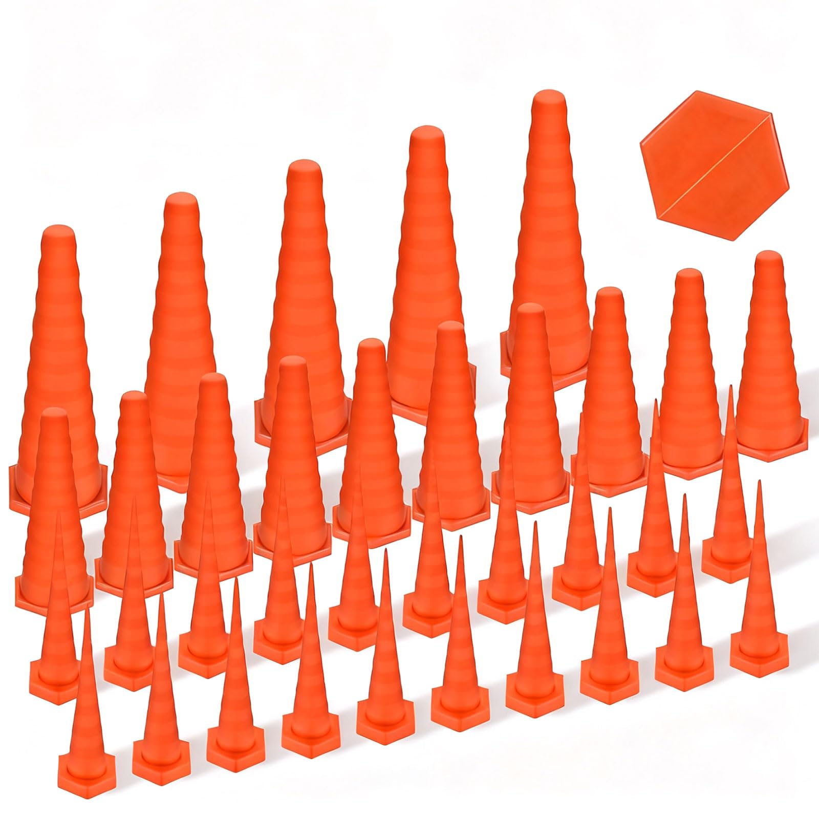 Rgybao Of 35 Oil Resistant Silicone Glues Nozzle Tips In Assorted Sizes Sturdy Construction Long Lifespans Glues Replacement Parts