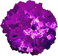 Vista 2 de Ultimate Confetti - Confeti cuadrado metálico azul bebé - 16 oz - 1 libra