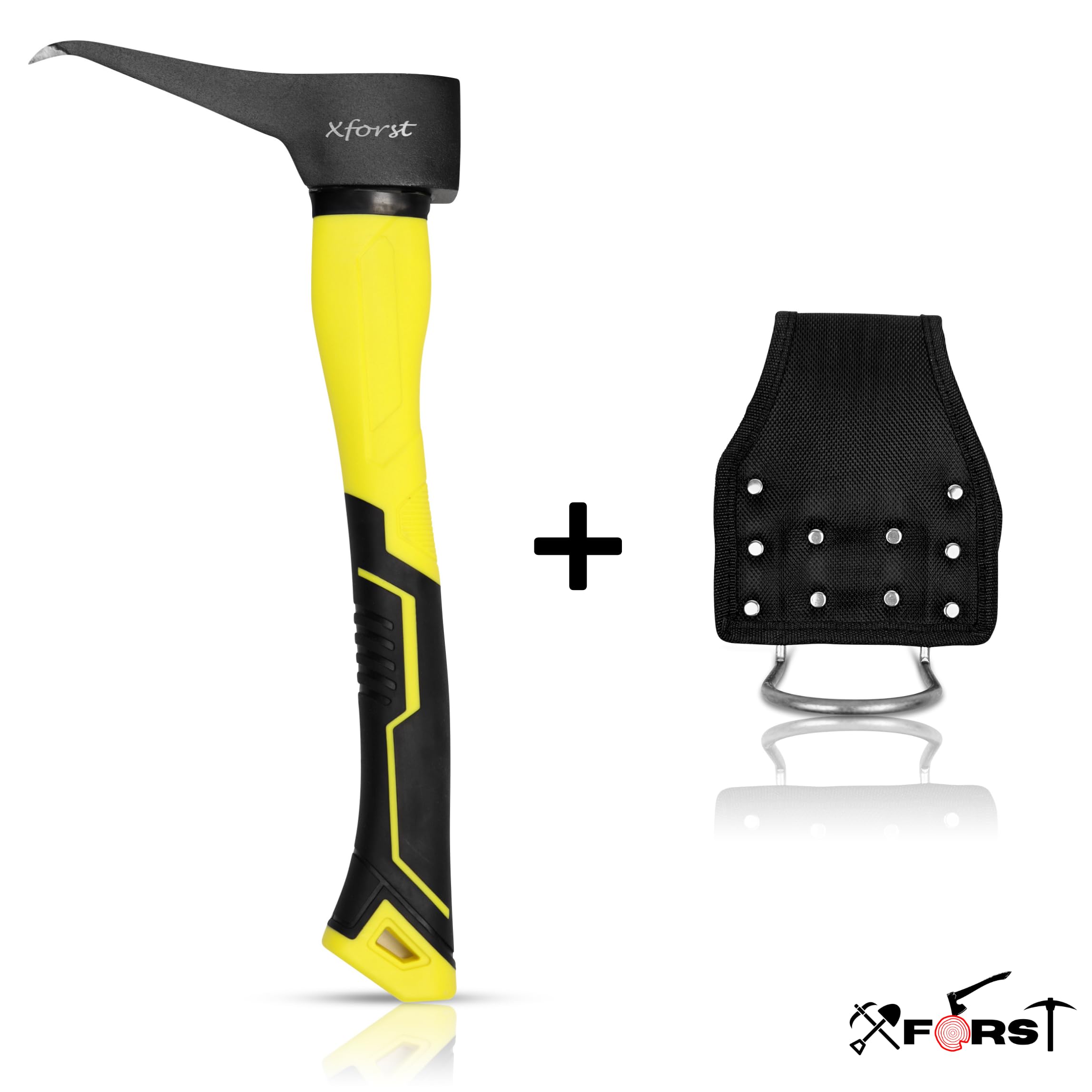 Xforst X-P50F BX Sappie Sapie, Porte Marteau Inclus. Idéal pour la manutention de Bois, Troncs de Bois et de bûches. avec Manche de Fibre de Verre.