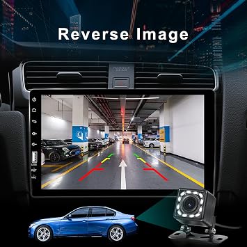 Single Din Car Stereo with Bluetooth 9 Inch HD Touch Screen Car Stereo with Backup Camera + External Microphone + FM MP5 Player Car Audio Receivers Support Mirror Link SWC USB EQ Car Radio