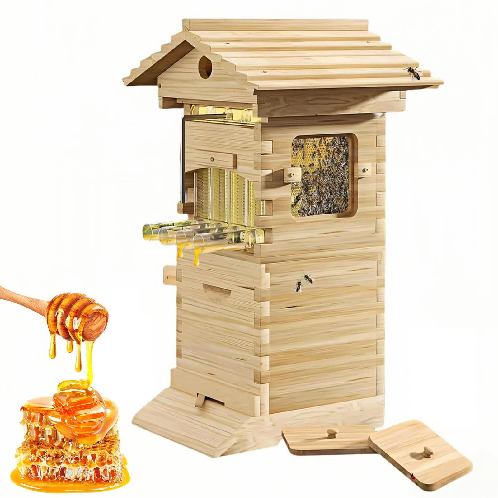 Boîte à abeilles automatique kit de ruche auto-fluide pour récolte sans piqûre
