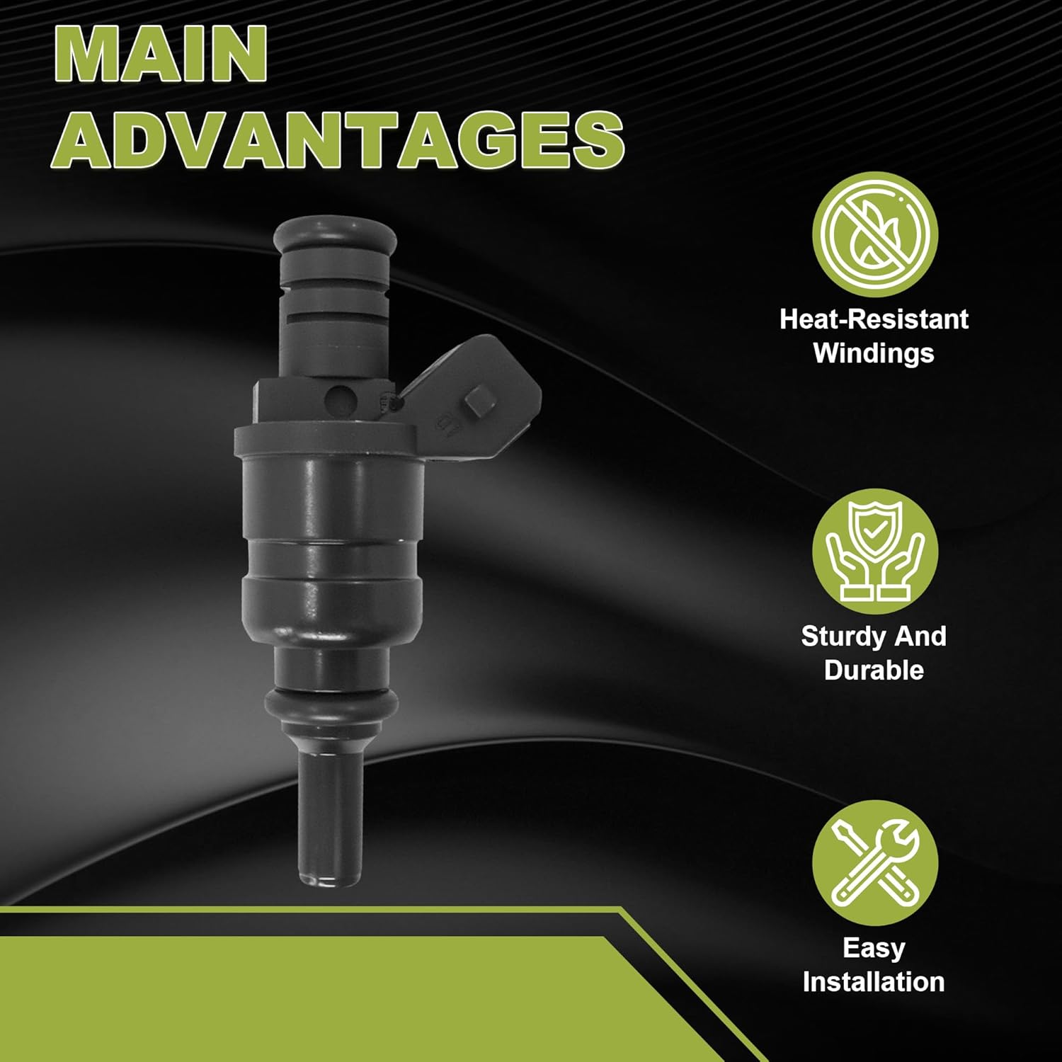 Set Of 6 Fuel Injectors Compatible With 1998-2006 BMW 320i/323Ci/323i/325Ci/325i/325xi/328Ci/328i/525i/528i/X3/Z3/Z4 13537546244 13641427240 FJ491 1427240