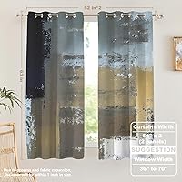 Vista 1084 de Cenefas de cocina modernas con patrón de cobre marrón dorado para ventanas, cenefas opacas abstractas de marcas de arañazos y cortinas opacas