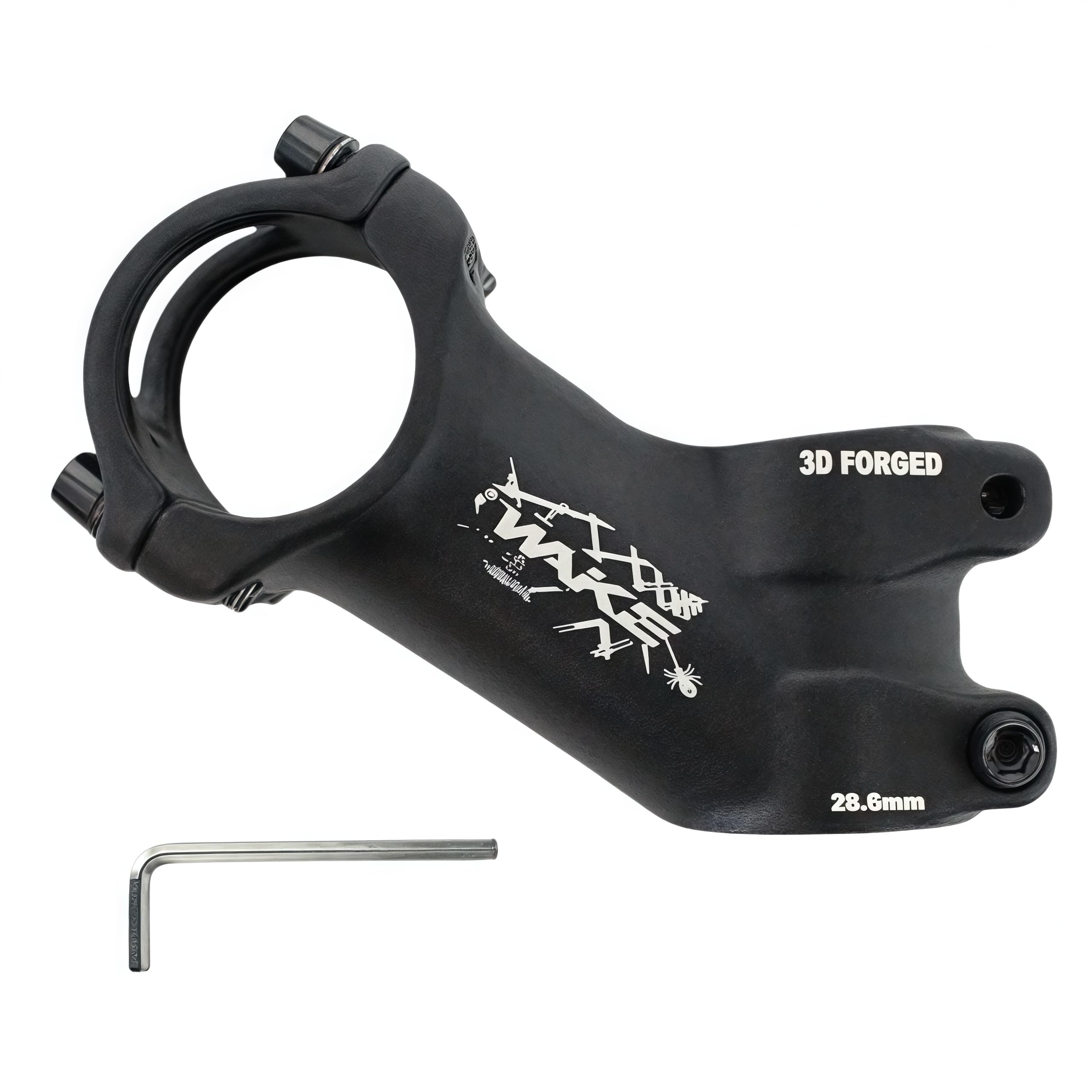 TRKIMAL 31,8 wspornik kierownicy roweru 60 mm/70 mm/80 mm/90 mm/100 mm/110 mm, 35 stopni stop aluminium, podwyższenie kierownicy do rowerów wyścigowych, górskich, MTB, BMX, kolarstwa, rowerów