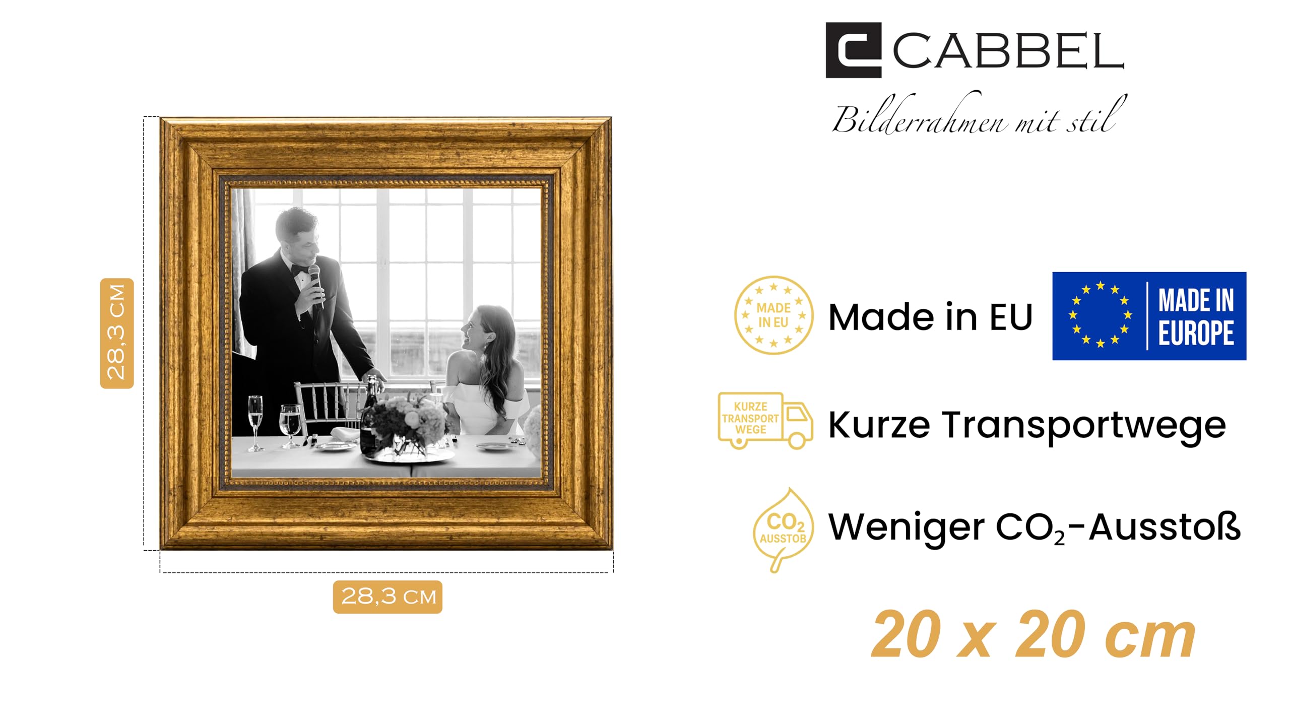 Fenteer Cadre Photo Noir Cadre Vintage Ancien Décoratif Baroque Pour