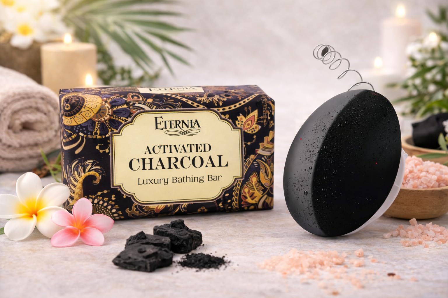 Buy Eternia® Activated Charcoal Soap Bar (250g) Face & Body