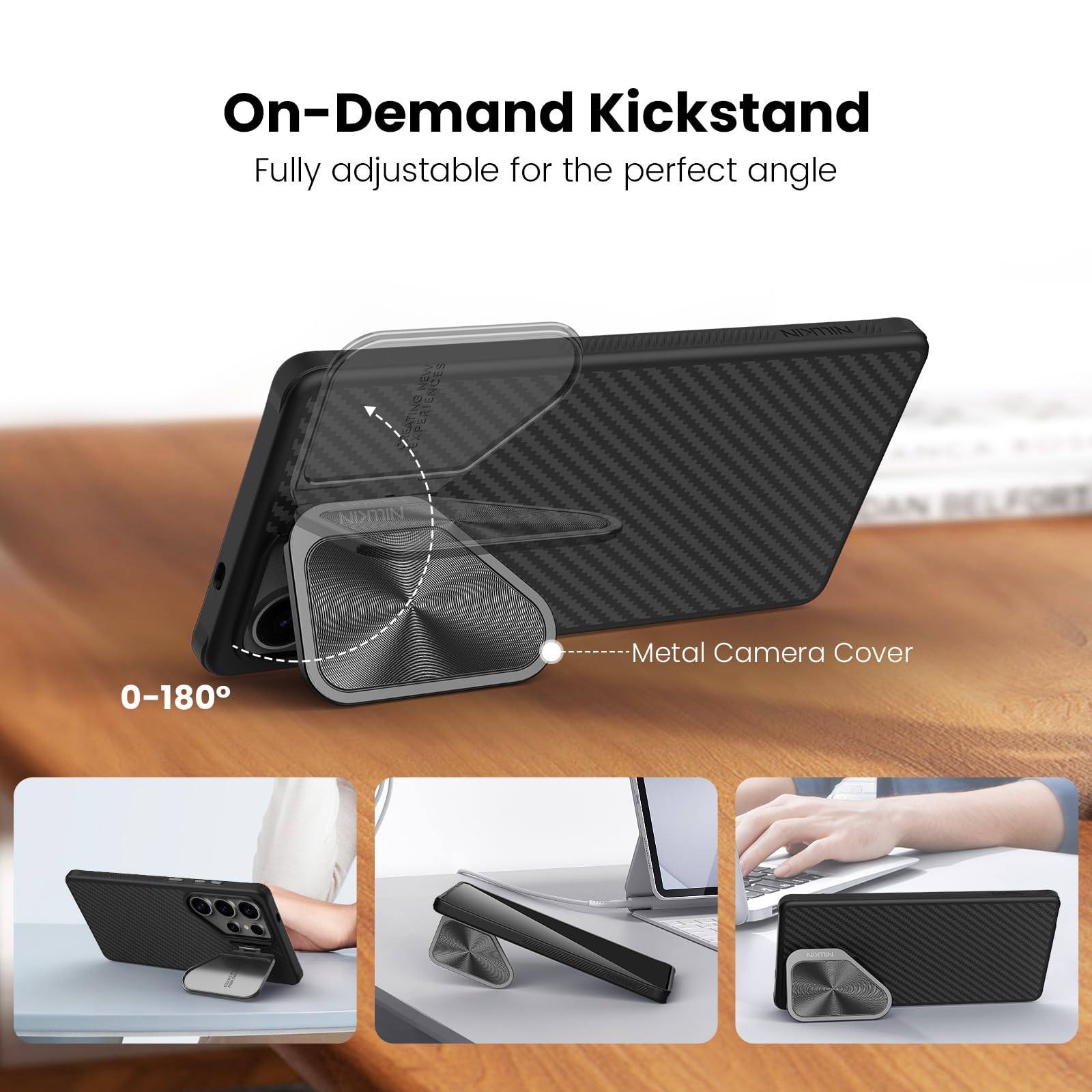 Custodia Ibrida Per Samsung Galaxy S25 Ultra Nillkin CamShield Armor Prop Hybrid Case Magsafe Compatible Blacknone 14012025 01