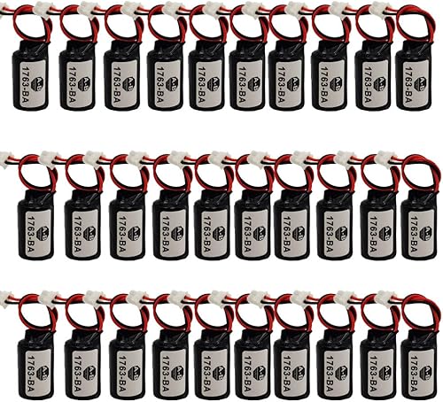 RCCONE 30PCS 1763-BA 3V 1100mAh Lithium Battery COMP-295 for Allen Bradley 1763-BA Battery