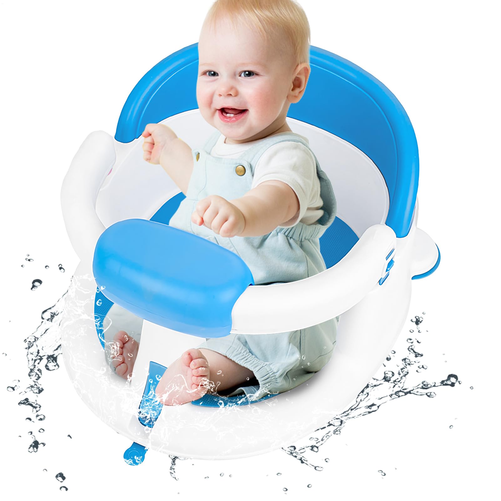 Asientos de baño para bebés sentados, siéntate el asiento de la bañera para