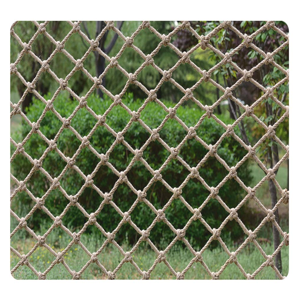 GLDYTVF Hemp Fence Netting – 12mm Jute Decorative Rope for Balcony, Stairs & Pet Safety – Outdoor Protection Mesh for Kids – & Eco-Friendly Barrier