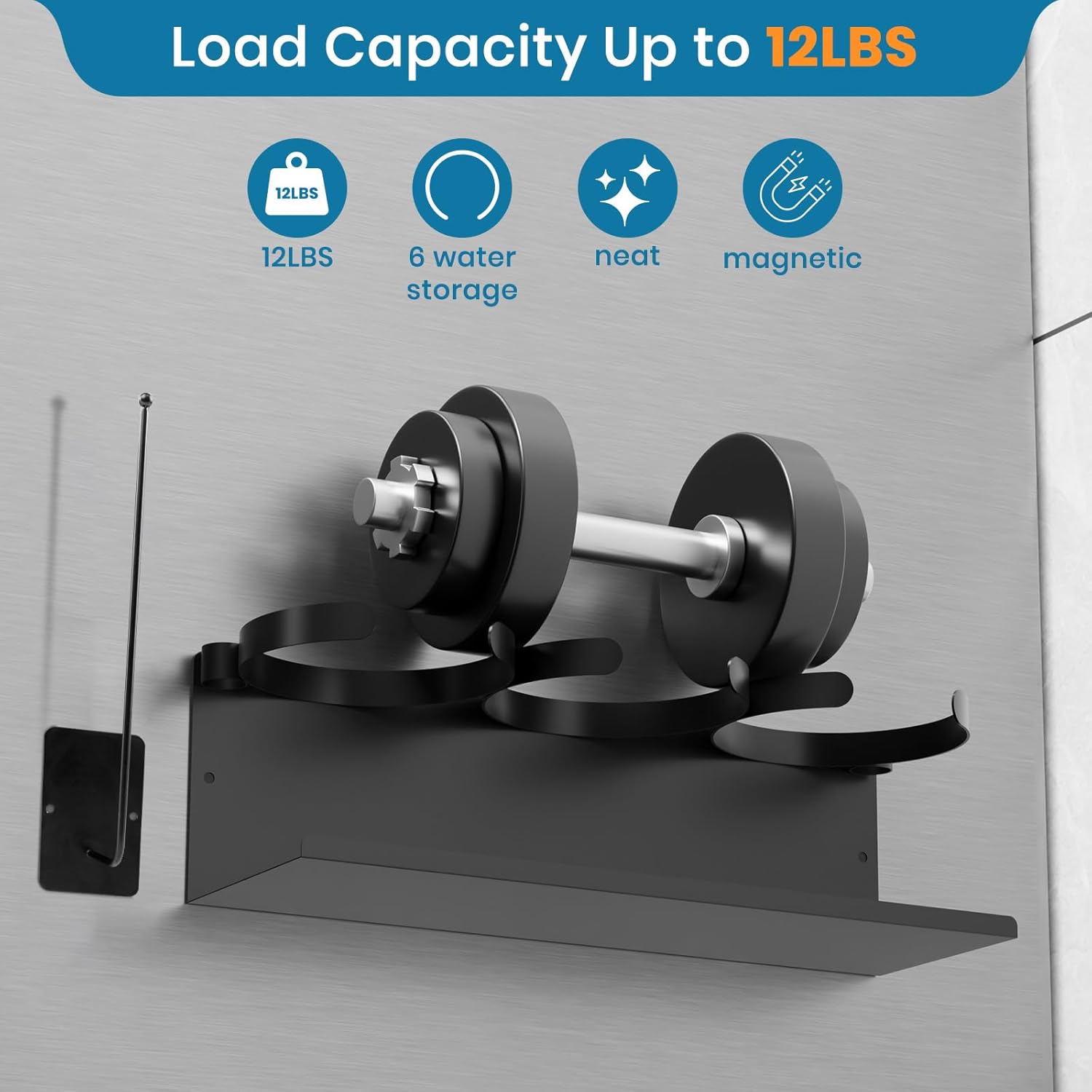 2PCS Magnetic Cup Holder for Fridge, Strong Magnetic Water Bottle Organizer for Stanley Tumbler, Stanley Cup Holder with Tumbler Lid Organizer, Stanley Cup Accessories - Image 2