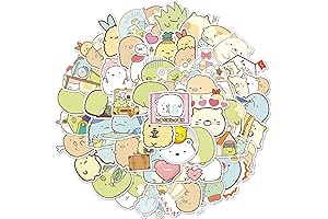 Kawaii Sumikkogurashi Stickers, 50 Pcs Cartoon Japanese Anime Stickers for Kids