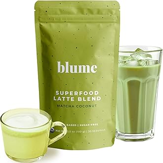 Superfoods Latte - Matcha Powder with Coconut, Natural Caffeine, L-Theanine, All Day Energy & Focus, Sugar-Free, Moringa, Vegan, Organic Matcha Latte from Shizuoka Japan, Green Tea - 25 Servings