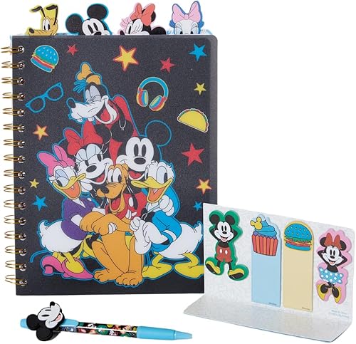 Miniatura 28 de Disney Stitch - Cuaderno en espiral, bolígrafo, pestañas adhesivas, 96 páginas rayadas, color azul