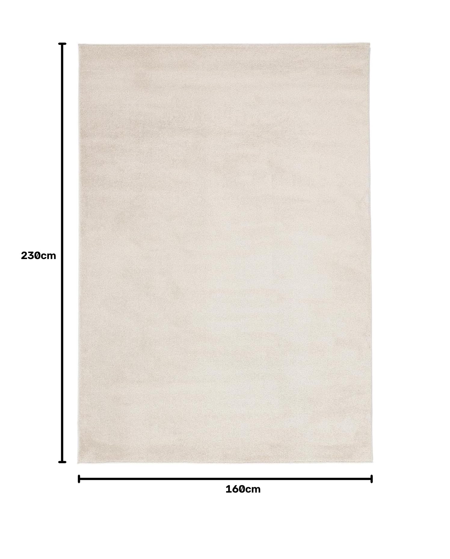 RugVista Memphis Tapis, 160 x 230 cm, Blanc crème