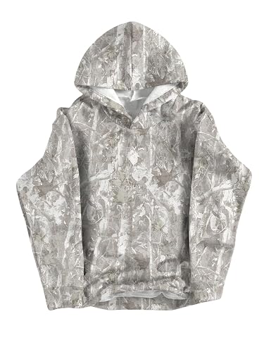 RoseSeek Boy's Camo Hoodies Long Sleeve Camouflage Print Hooded Sweatshirts