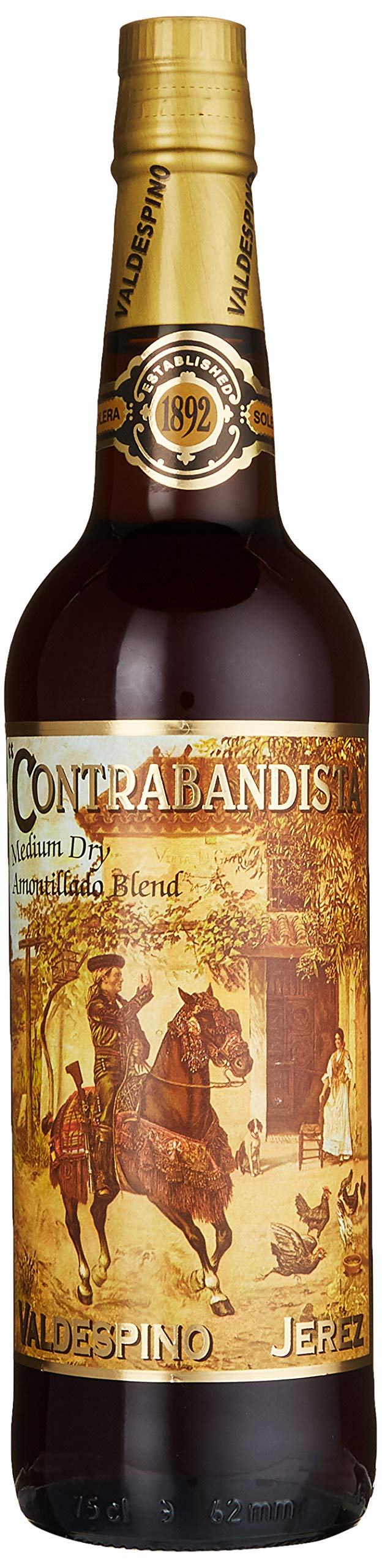 Valdespino Sherry DO Palomino Süß Medium Dry Contrabandista (1 x 0.75l)