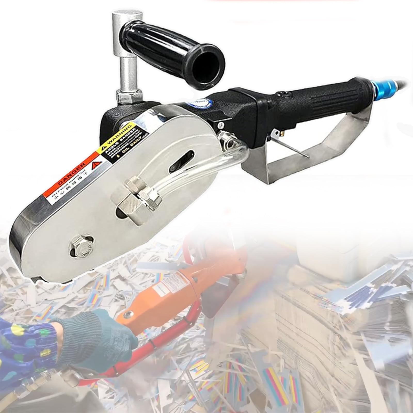 Máquina peladora neumática de cartón con dientes grandes para un corte eficiente de cajas y corte de bordes