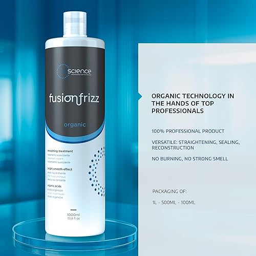 Miniatura 2 de BR Science  Fusion Frizz OrganicPlastia  Tratamiento alisador brillante  Ácidos orgánicos  33.8fl oz  33.8 onzas líquidas