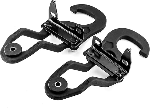 Miniatura 5 de WeiSen Juego de biseles de gancho de remolque para parachoques delantero izquierdo derecho lado del conductor lado del pasajero ganchos de remolque