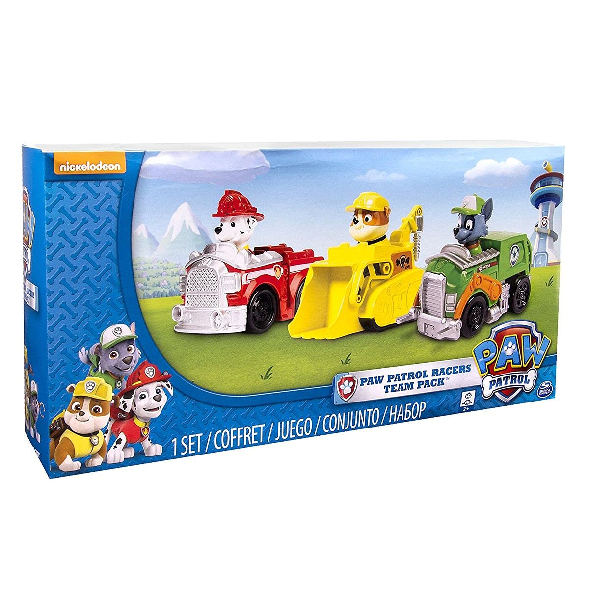 Amazon.com: Paw Patrol Racers 3-Pack Vehicle Set, Marshall, Rocky
