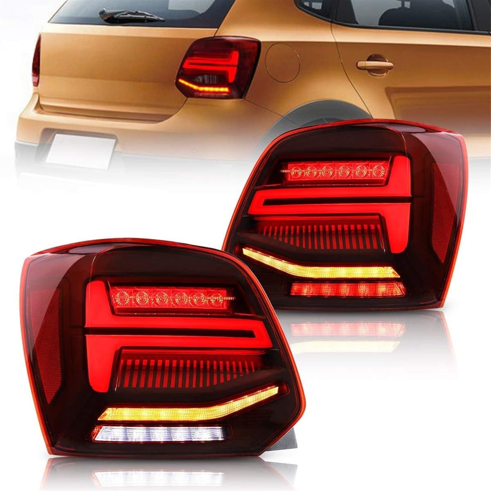 Amazon.co.jp: テール テールライト LED リアライト ポロ MK5 6R 6C 