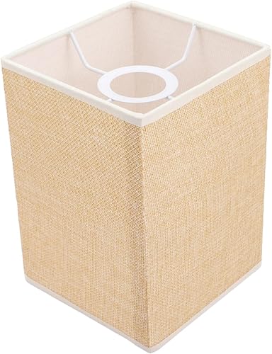 DOITOOL Pantalla vintage accesorios colgantes pantallas de lámpara cuadrada pantalla de luz de repuesto blanco pantalla de lámpara de esquina