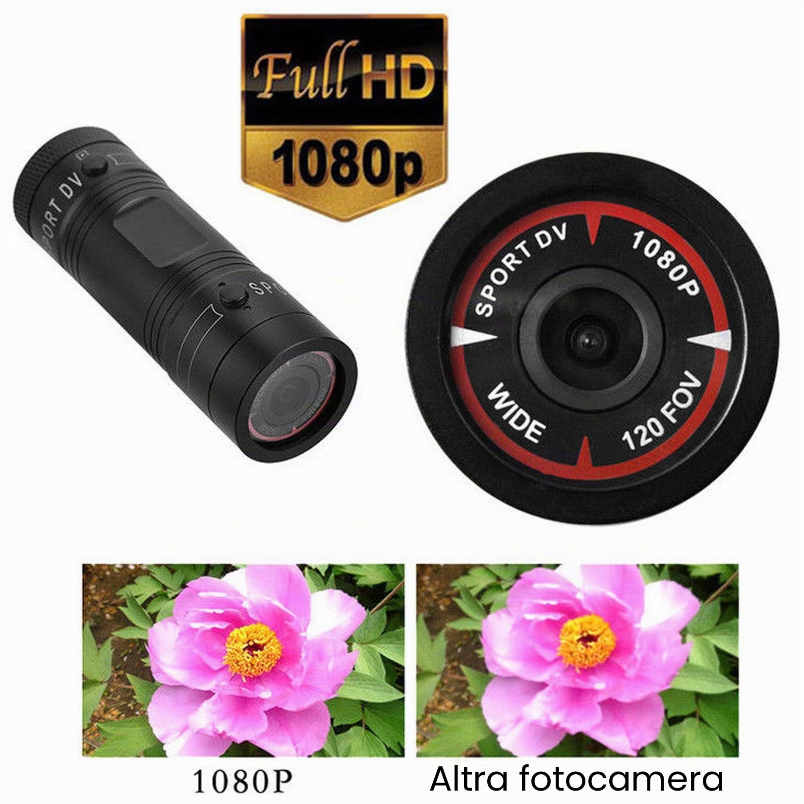 shotgun fotocamera video Cam per riprese in argilla e caccia bicicletta moto sport DV
