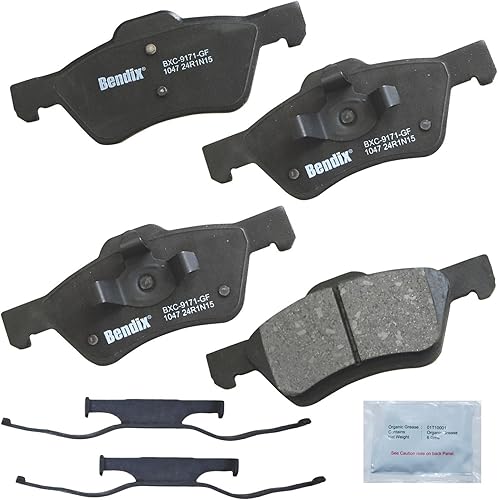 Vista 202 de Bendix Priority1 CFC1035 Pastillas de freno delanteras de cerámica para modelos seleccionados Chevrolet Aveo, Aveo5, Optra, Spark, Spark EV, Pontiac