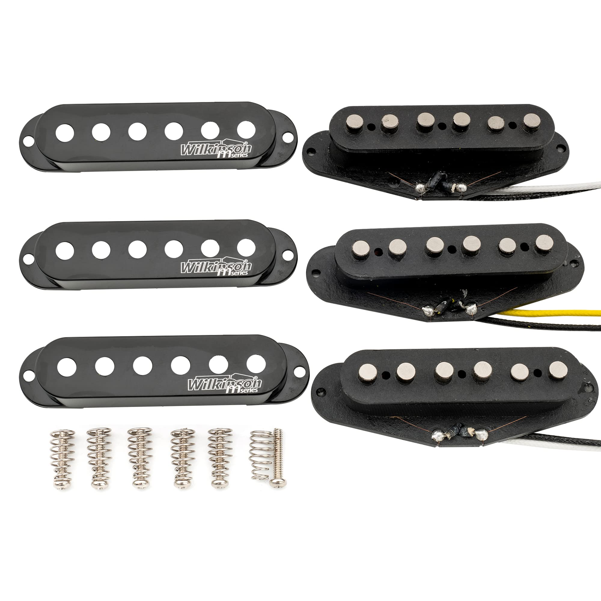 Wilkinson Hoge Output Keramisch Single Coil Brug Element Pickup voor Strat-stijl Elektrische Gitaar, Wit