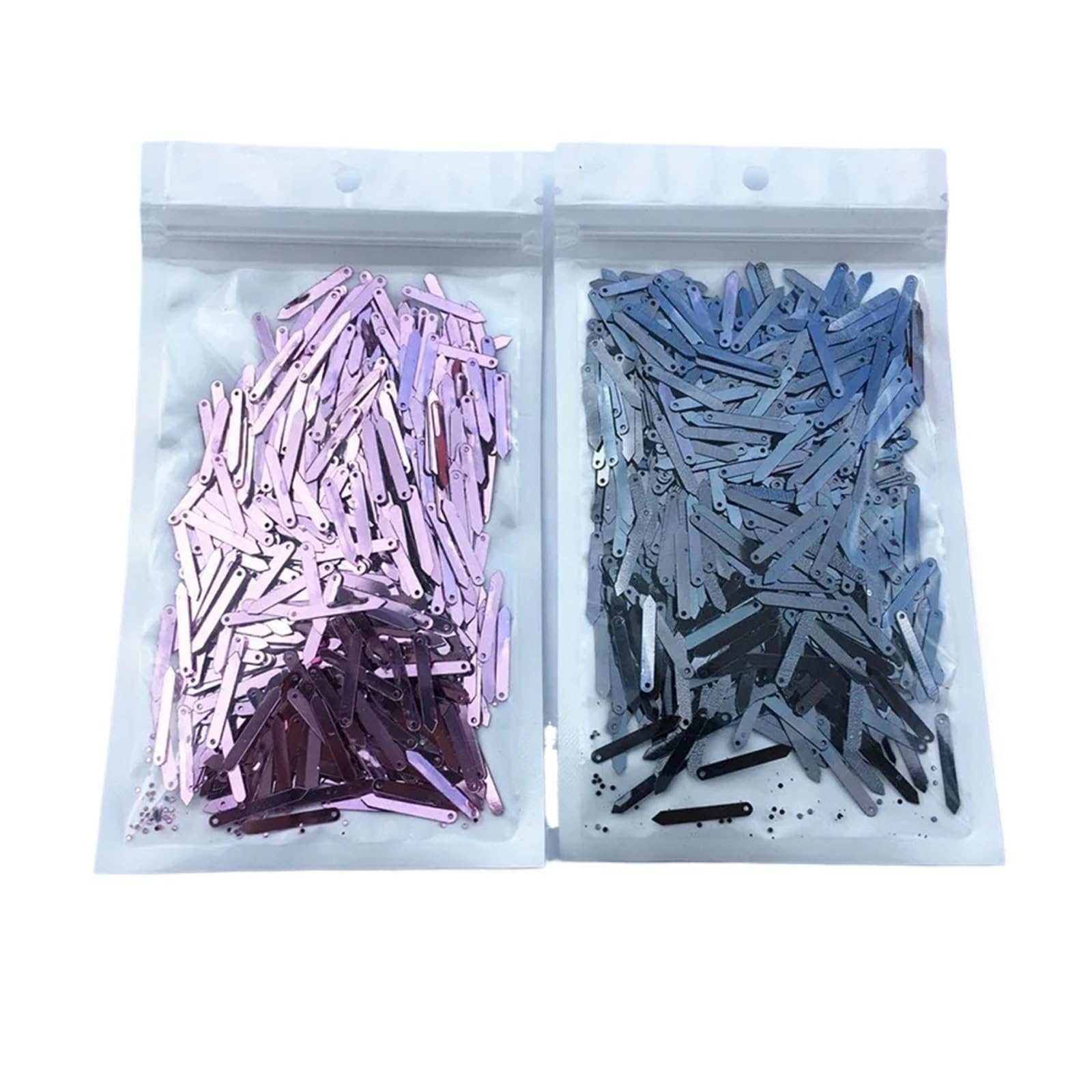 1000 piezas de 3 x 20 mm con punta de flecha, lentejuelas de PVC, para costura, boda, manualidades, accesorios de ropa (dorado)