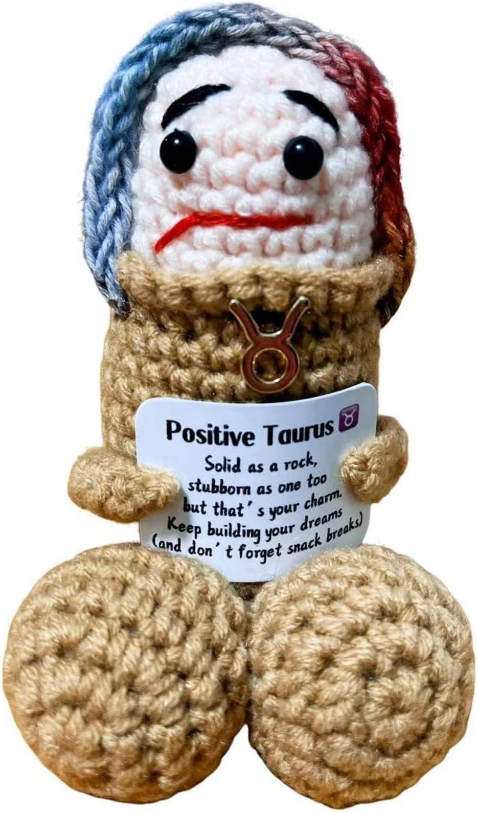 Taurus Gifts Birthday Women Men,Taurus Zodiac Birthday Gifts Plush Toy Dolls for Halloween,Christmas,Retirement Bosses Day,Inspirational Cute Gag Stuff(Taurus)