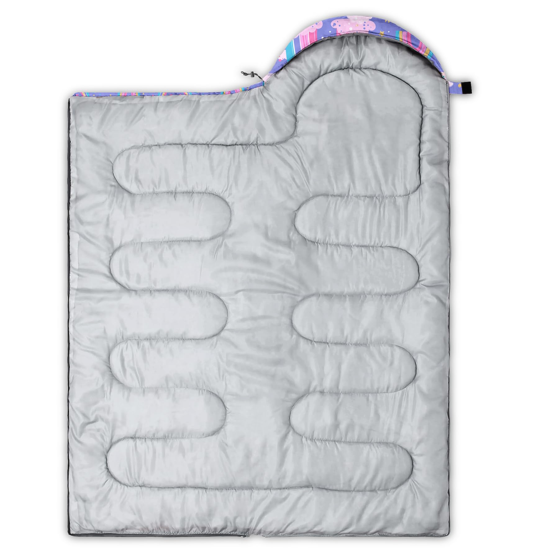 AILONEN Saco de dormir de camping con escamas de sirena para adultos y adolescentes, ligero e impermeable, 3 estaciones de clima cálido y fresco, bolsas portátiles para viajes, al aire libre